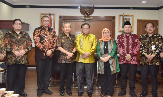 5 pimpinan Bawaslu melakukan audiensi dengan Jaksa Agung Muda Tindak Pidana Umum